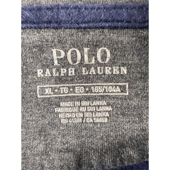 Polo Ralph Lauren Men's Quarter Zip Navy Blue Pullover Casual Sweater, Size: XL - Picture 5 of 8